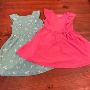 Two toddler play dresses